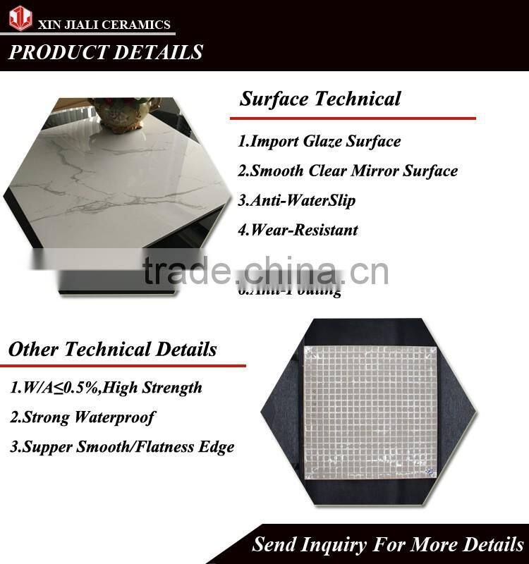 Chinese Cheap Low Price 60x60 Snow White Full Glazed Imitation Flooring Marble Tile