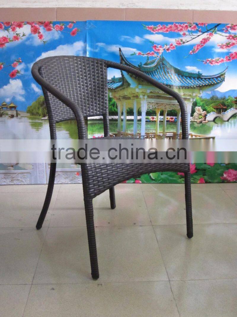 outdoor furniture elegant leisure aluminum rattan wicker coffee garden chair YC021R