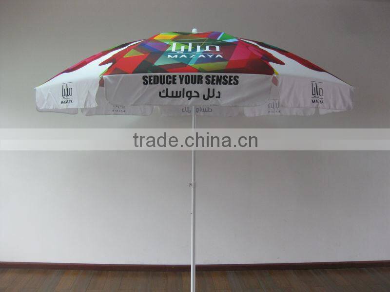 140g polyester beach umbrella,China umbrella manufacturer beach umbrella,Beach umbrella for promotion
