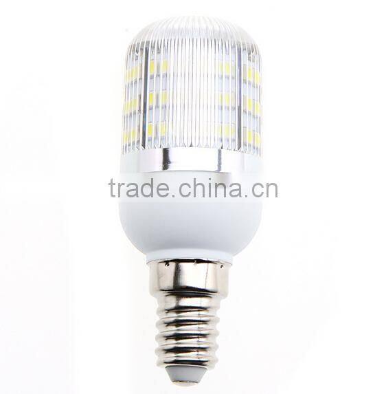 220V E14 2.5W 48 SMD3528 LED Corn Light Bulb Lamp with Cover White/Warm white Led Lighting