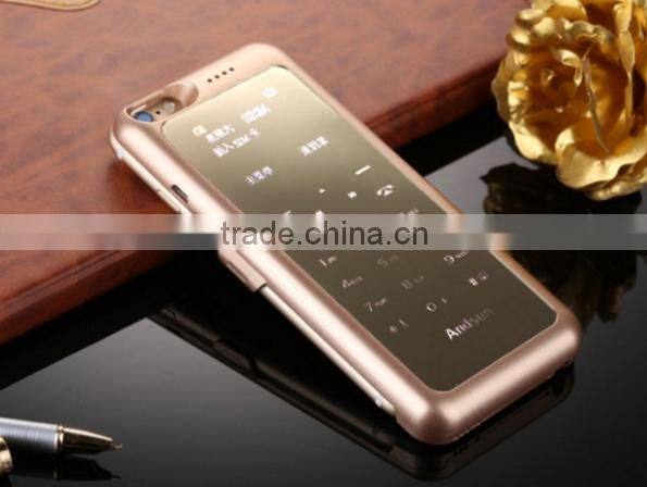 238-Battery Phone 6/6s Case Cellphone Dual Sim Back Cover Power Bank Case For 6/6s With 35000mah