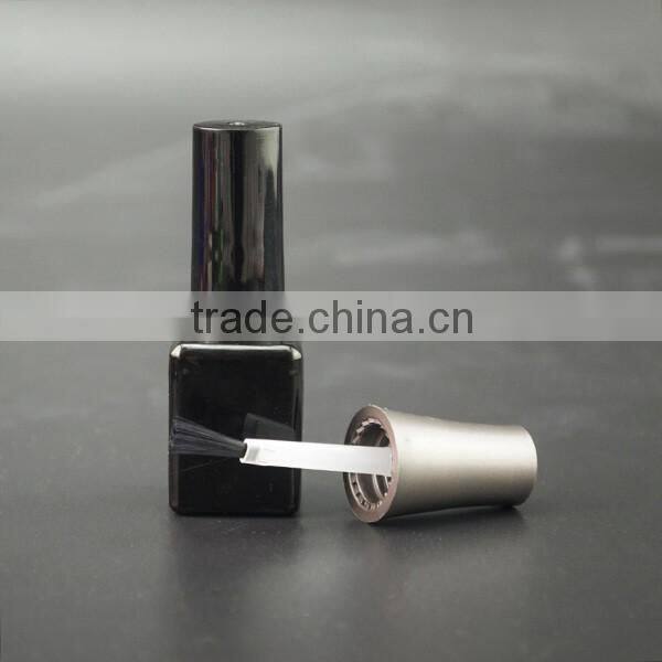 China alibaba empty black 15ml square nail polish bottle