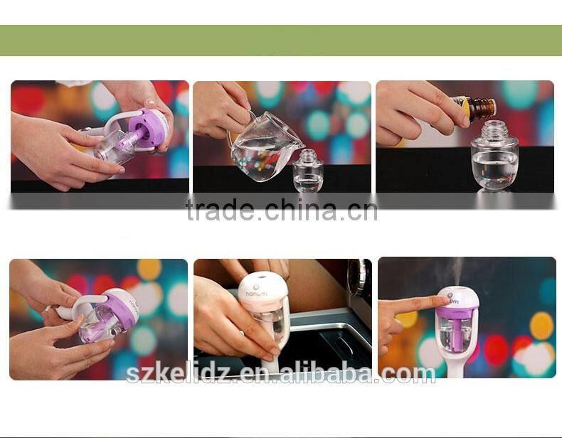 Water Bottle Steam USB Humidifier Air Mist Diffuser