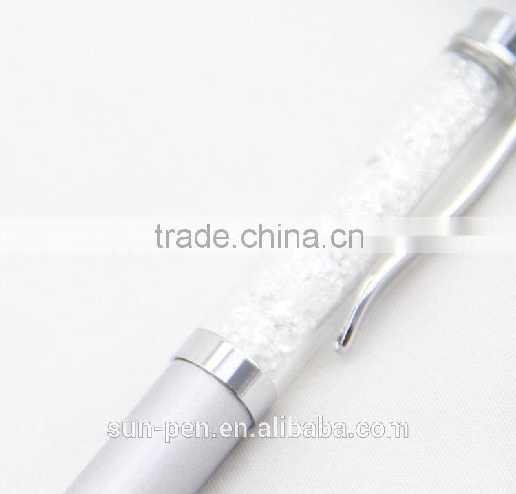 business gift office use crystal short ballpoint pen