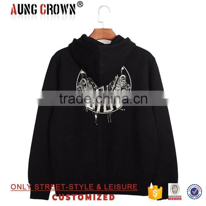 Personalised Design Customized Low MOQ Fleece Hooded Zip Up Hoodies Mens