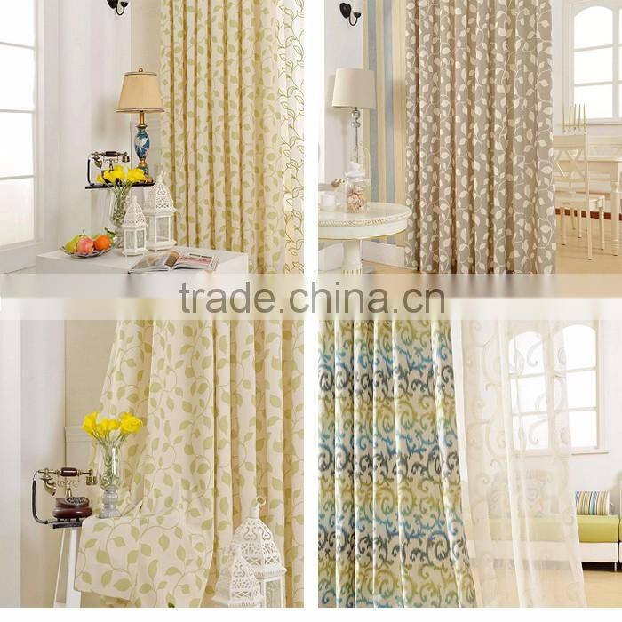 2015 Top quality Living room use cartoon design curtain fabirc