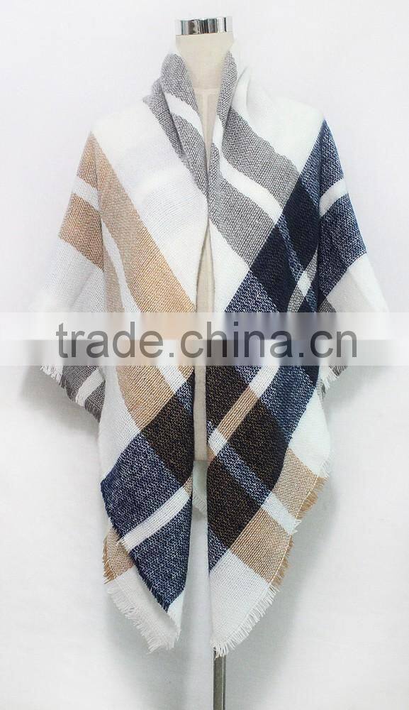 oversize tartan blanket plaid fabric wholesale scarf