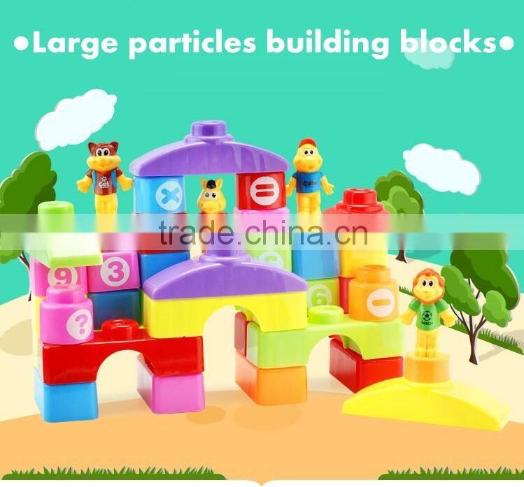 Plastic building blocks for children