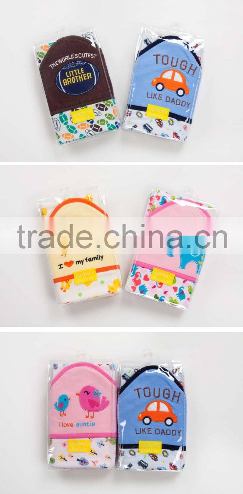 Factory supply 100% cotton baby hooded towel, animal hooded towel pattern