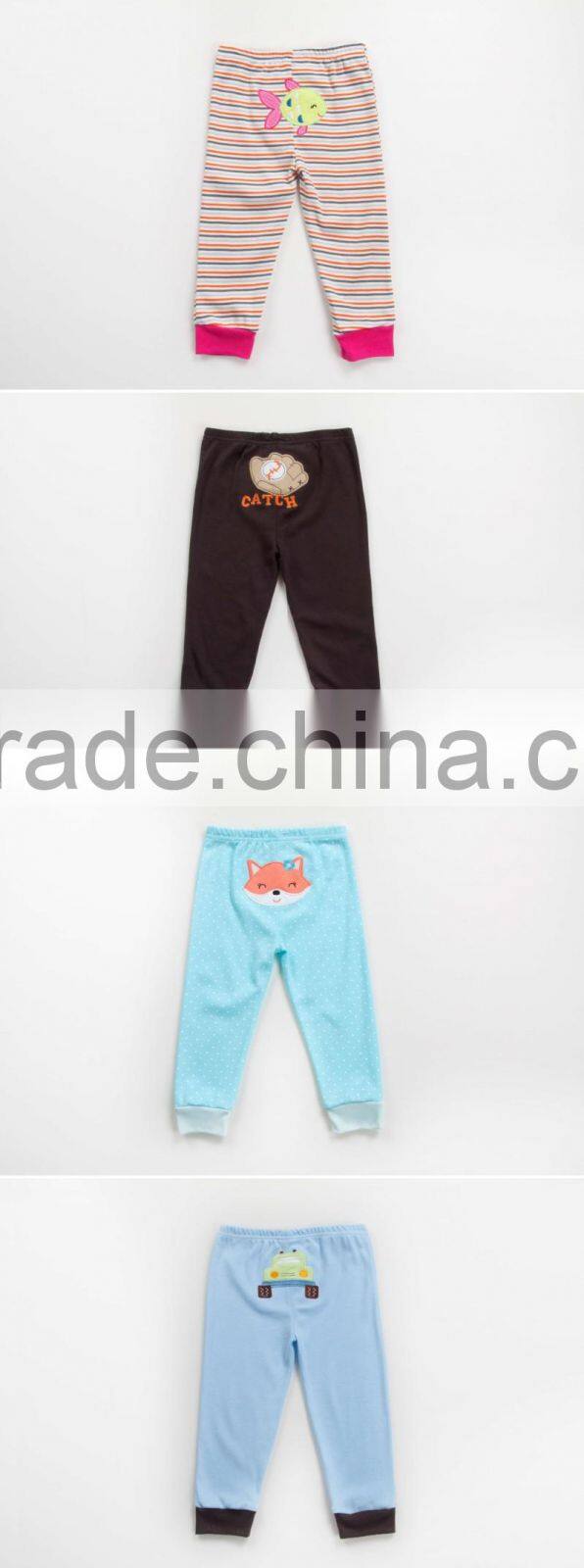 2015 Factory supply wholesale 5 pcs carter pant set with cute embroidery, pant gift set