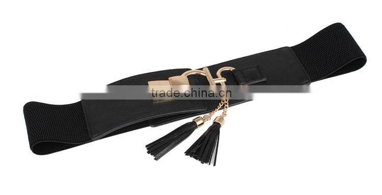 2015 New Designed Red Elastic Lady Waist Belt SWF-W15062903