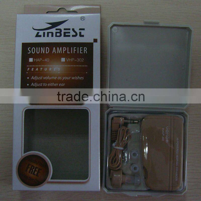 Hearing aid for hearing impairment with CE HAP-40