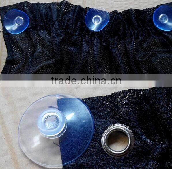 High quality Black Car Sun Shade Curtain Suction Cup UV Proof Side Window