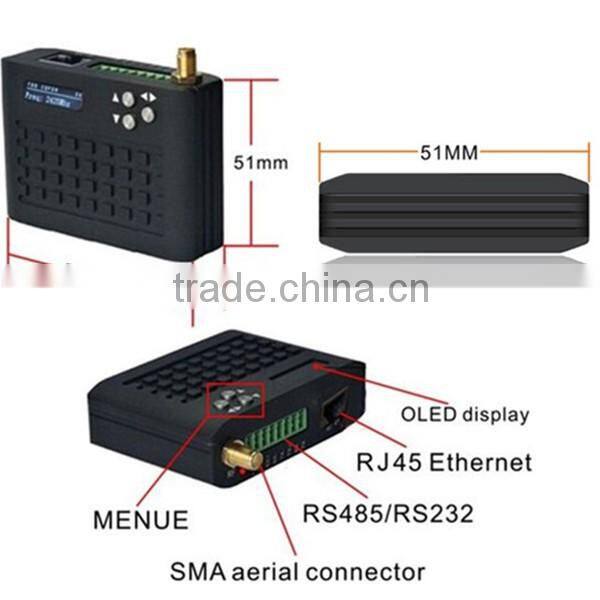 Internet video cofdm wireless 10km data transceiver