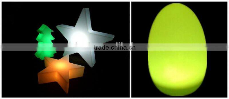 PE plastic waterproof outdoor color changing lighted christmas tree