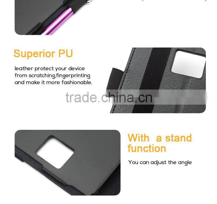 7 inch tablet leather case for Sharp AQUOS Pad SH-06F PU accessories cover