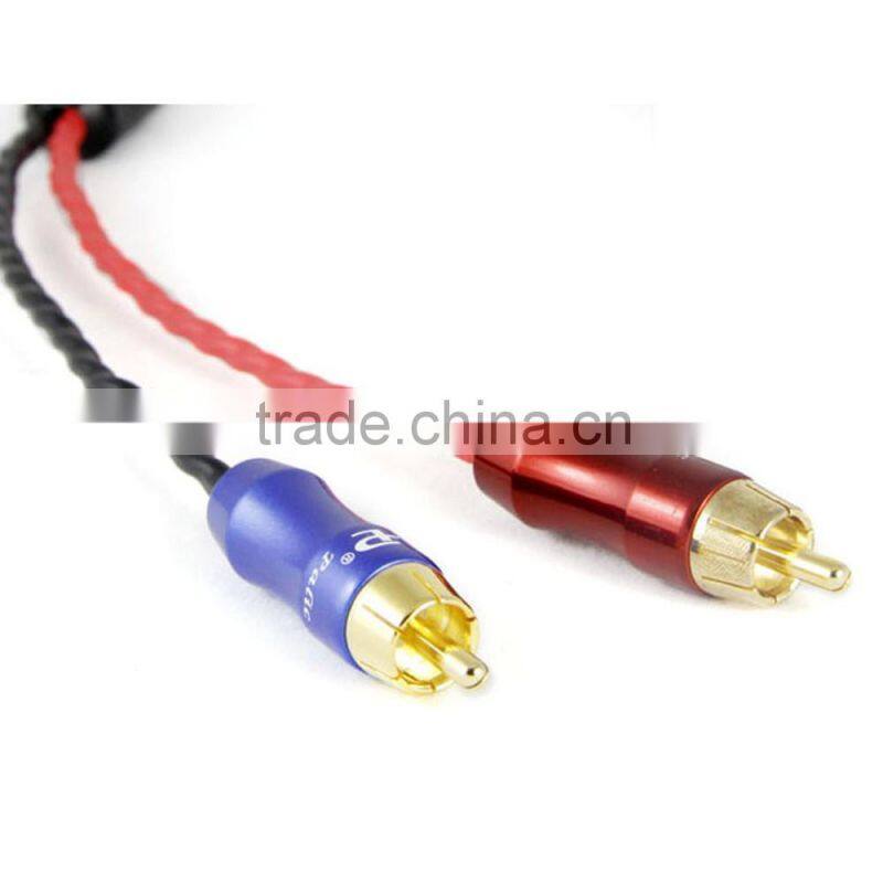 ZY ZY-013 HiFi Cable Professional 3.5mm to AV 2 RCA Audio Cable