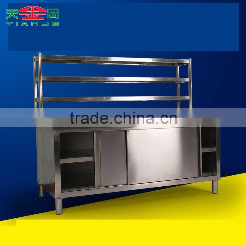 TJG Taiwan Restaurant Commercial Kitchen Equipment Stainless Steel Storage To Specification