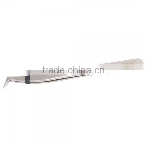 BST-6A Highly Precise Stainless Steel Curved Tweezers Matt Tweezers