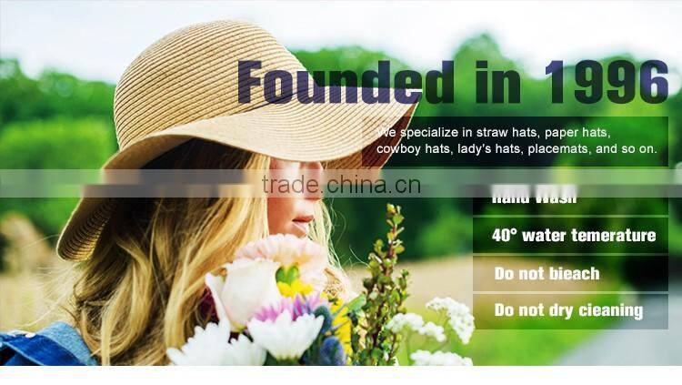 Hawaii Black And White Large Wide Brim Straw Hat