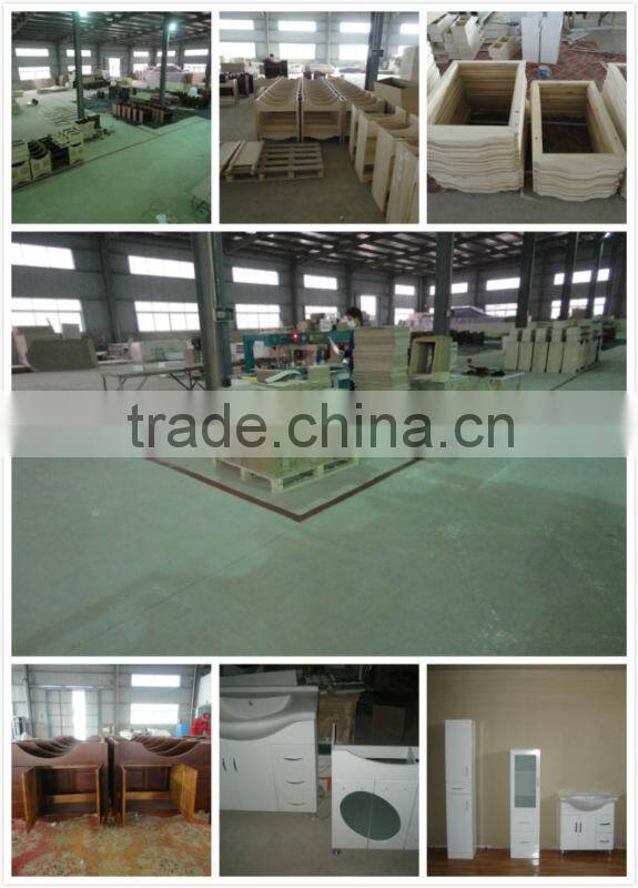 2013 Euro Style Bathroom Vanities and Sinks tb-8037 single bathroom cabinet with mirrored cabinet