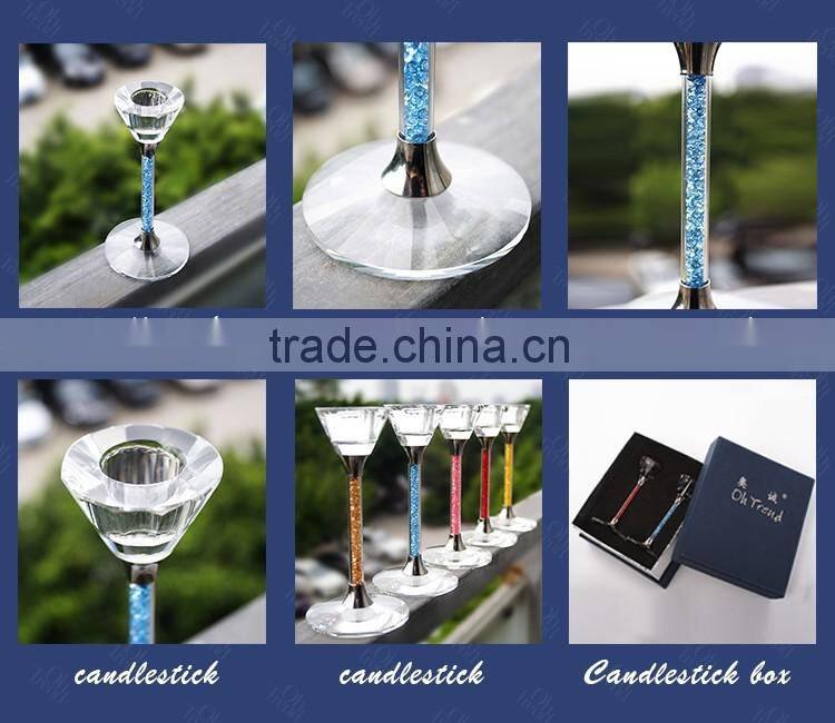 Wholesale rose gold glass votive candle holders/ candle glass holders/ stick candle