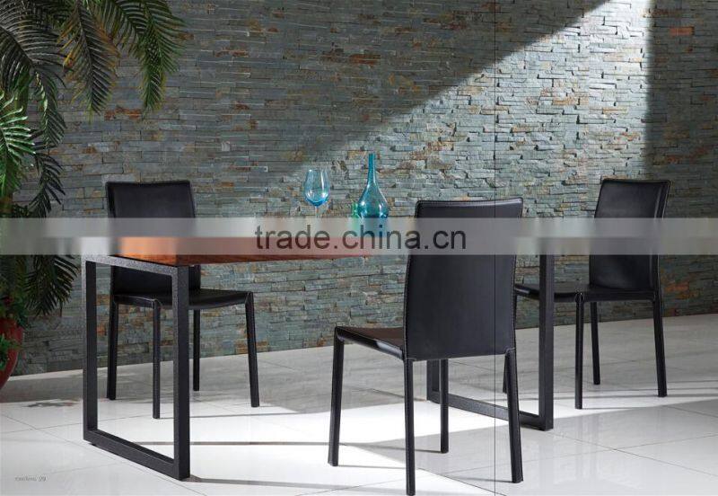 TB German Home Styles Arts & Crafts black walnut wood dining table