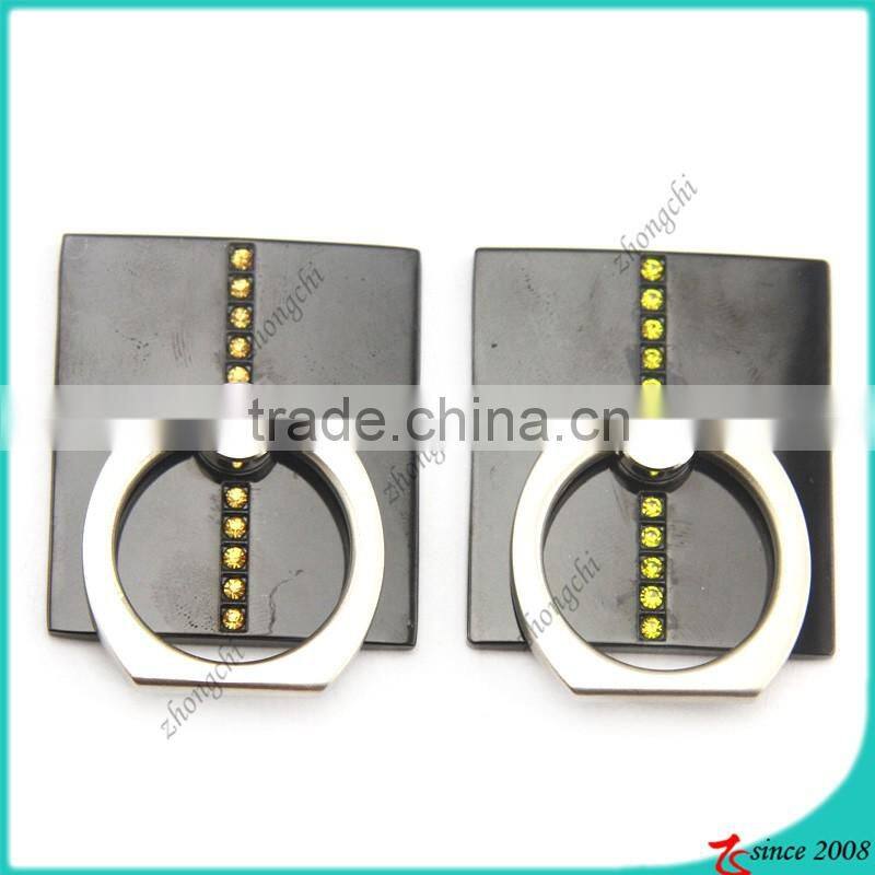 Fashion Enamel Rhinestone 360 Degree Rotation Sticky Finger Ring Holder For Smartphone Ring Holder Stand Wholesale