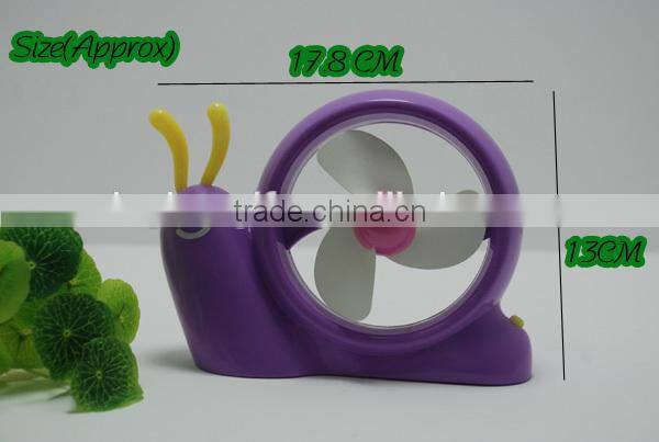 China Supplier provide New product factory price Snail Fan, Promotional Office Fan