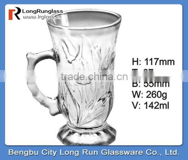 LongRun 5oz charming Eco-friendly elegant restuarant use fancy drinking glass cup wholesale