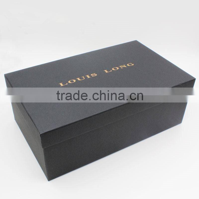 Hot stamping logo black color printing paper box packaging