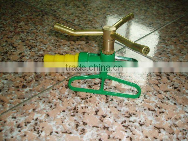 Brass revolving water sprinkler