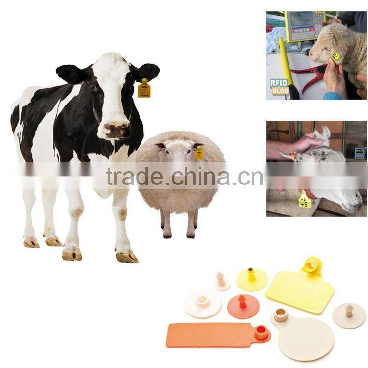 2016 High Quality Waterproof rfid Animal Ear Tag for cow/cattle/sheep
