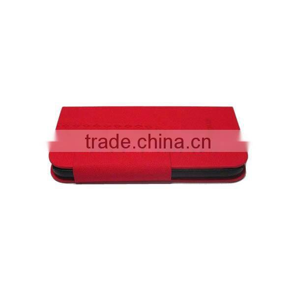 The latest design wallet leather Phone Case for lenovo S820t with card slot hot red and various colors