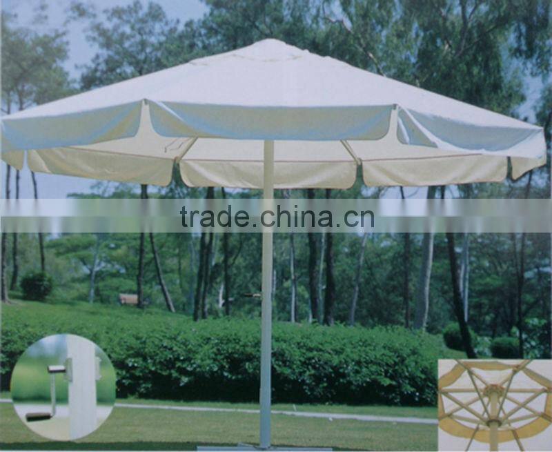 Square patio umbrella with aluminum frame