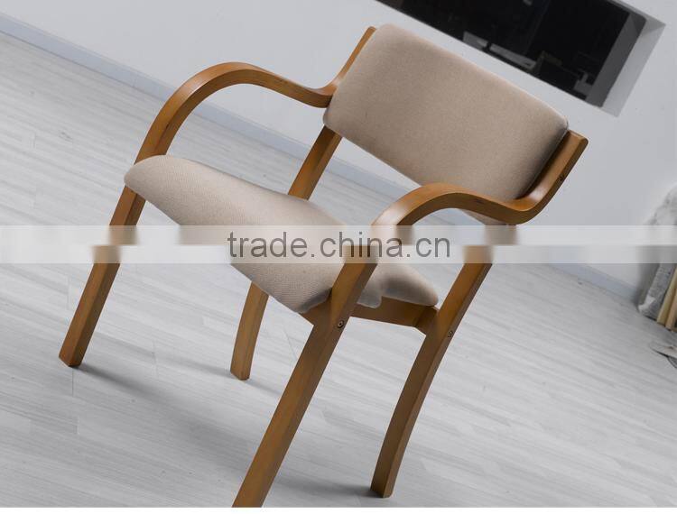 Living Rooom Leisure Chair Wood Lounge Chair with armrest
