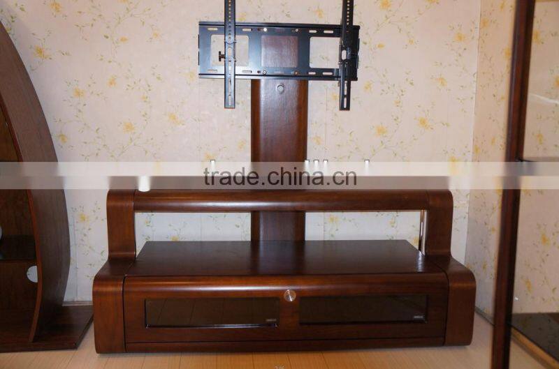 Tempering Glass and Plywood Frame TV Stand Set