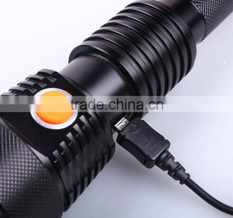 1300LM Super Bright XM-L2 U2 Most Powerful Aluminum Zoom Tactical LED Torch Flashlight