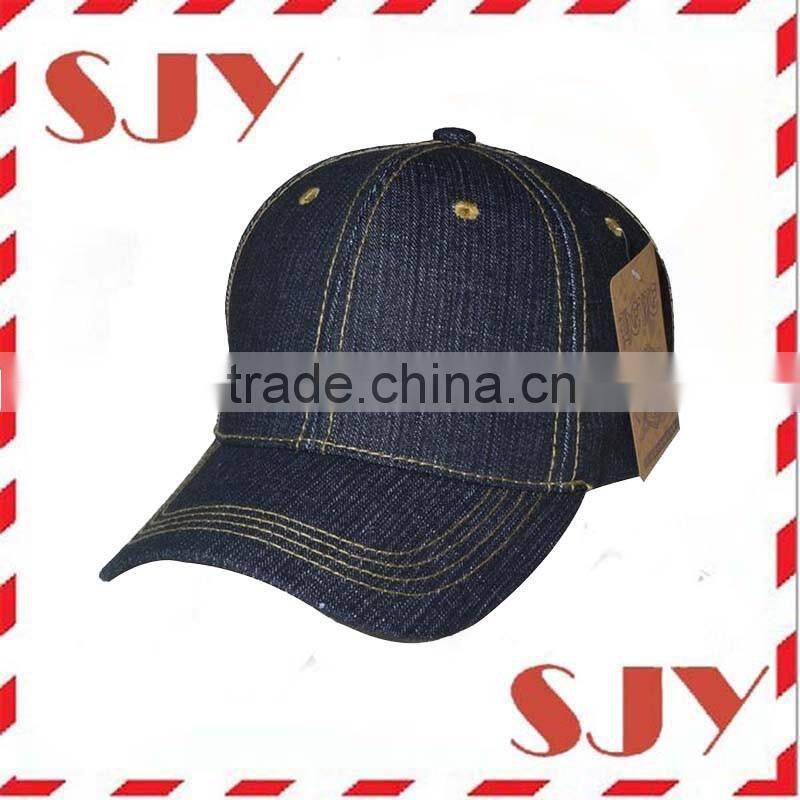 Wholesale 6 Panel Plain Fitted Sized Curved Baseball Cap