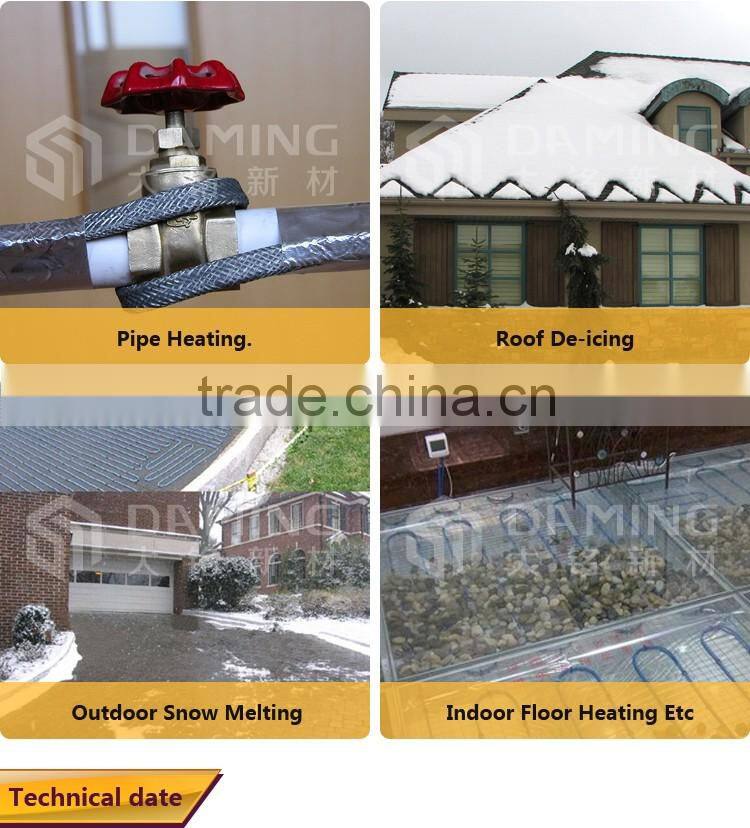China supplier UL PTC pipe heat tracing cable and joint kits