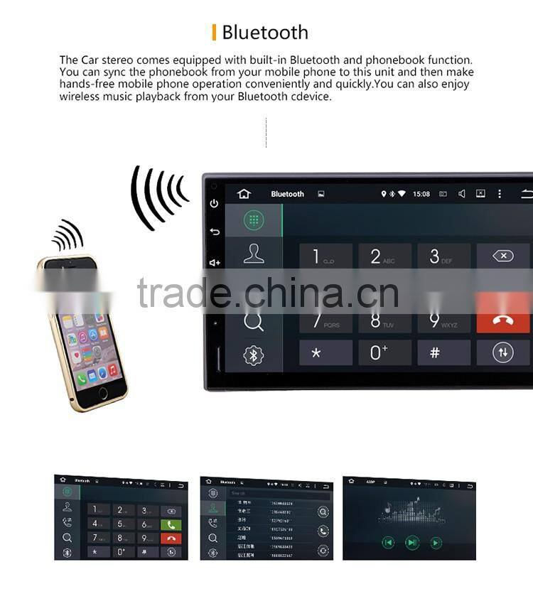 7 Inch Car network audio playing gps multimedia navigator dvd price for universal