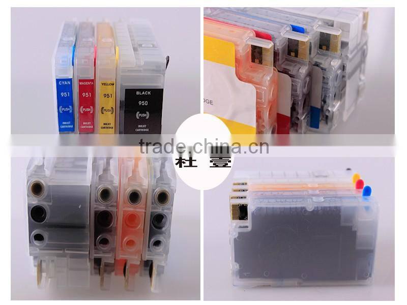 Compatible Ink Cartridge for HP 950xl 951xl with one time use chips for hp 950 951