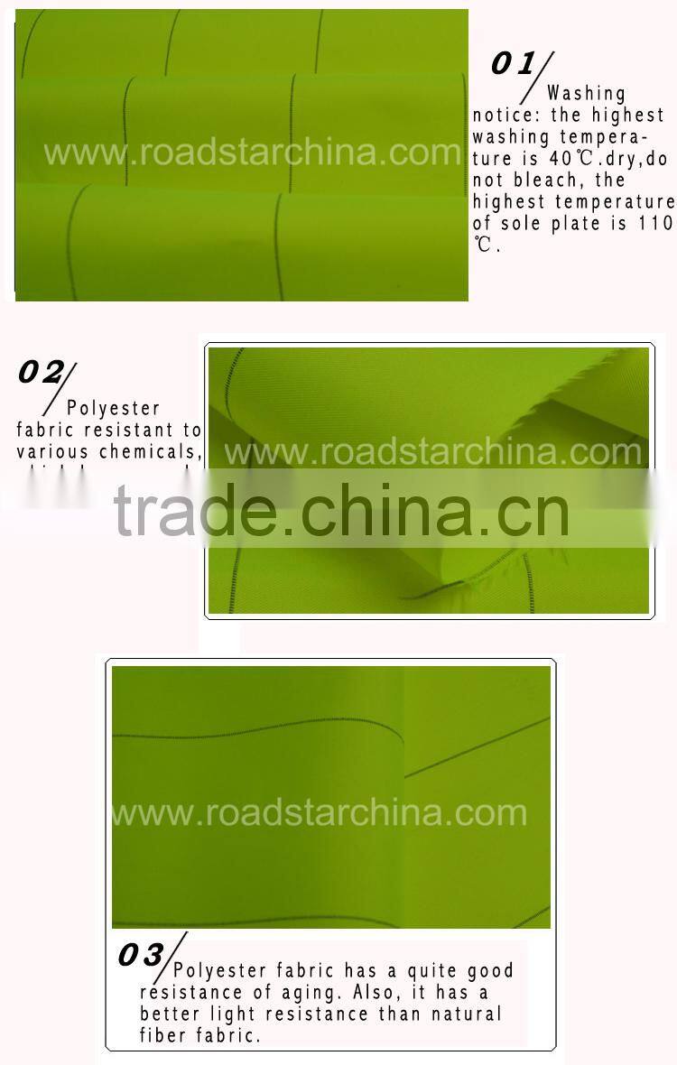 High viz reflective stripe shirts fabric