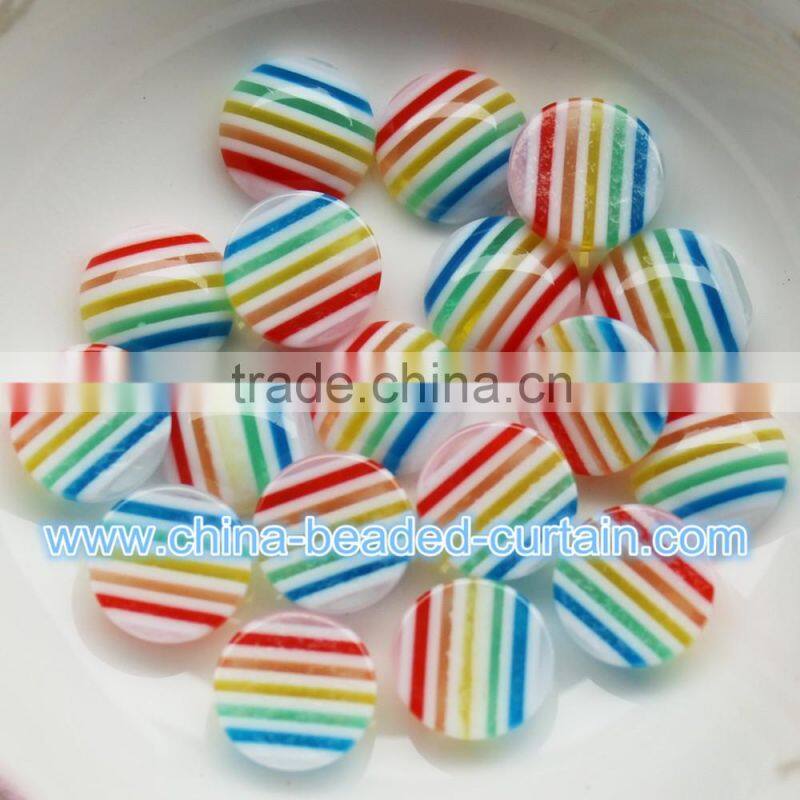 Lots of Colorful Charm 6mm/8mm/10mm/12mm Round Spiral Striped Resin Ball Beads Accessories for Jewelry