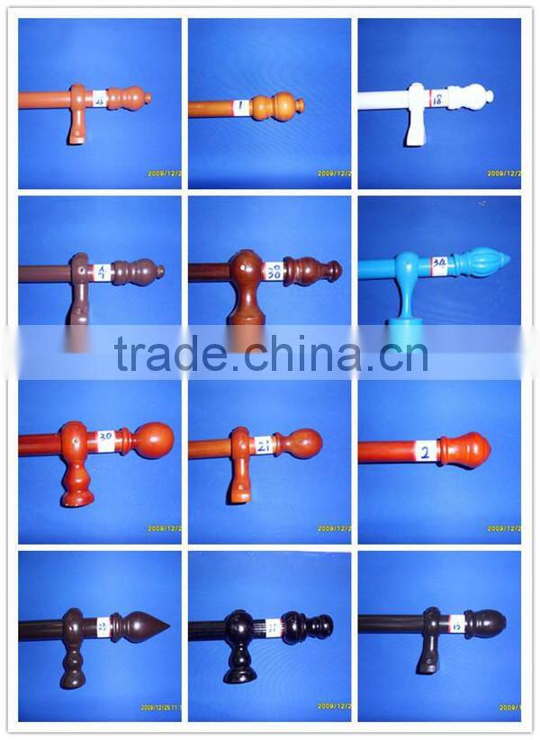 Wooden Curtain Rod Curtain Track Curtain Rail Cover,Ball Curtain Rod Accessories,35mm Wulnut Ball Finials For Wood