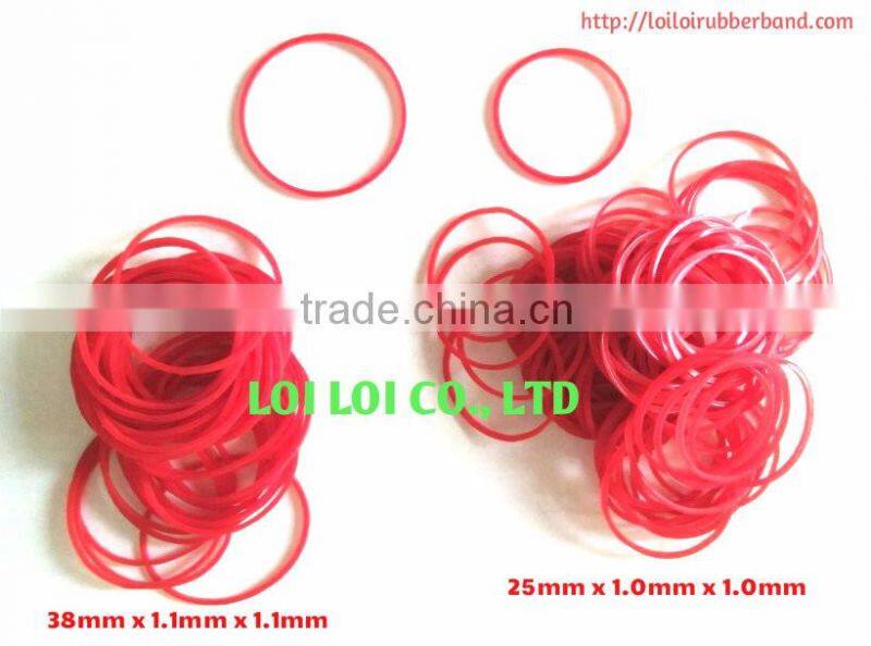 China size 18 Red rubber band Manufacturer / 100% natural rubber