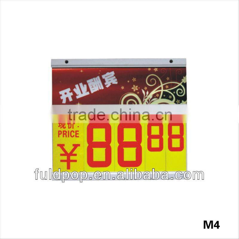 fruit and vegetables sign price display