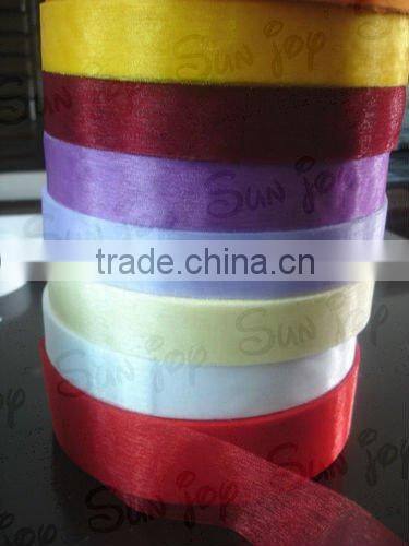 Fancy gift wrapping organza ribbon wholesale
