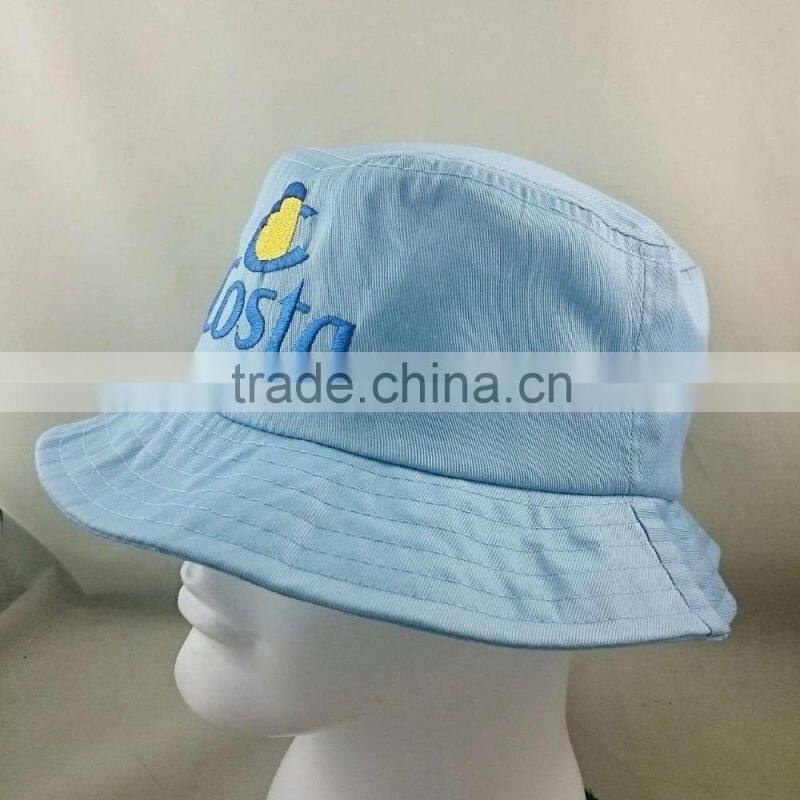 Guangzhou high quality embroidery polycotton bucket hat factory