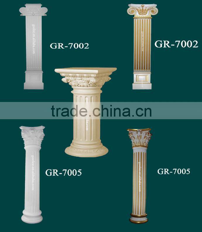 European-style Polyurehtane Decorative Columns for Modern Houses and Weddings